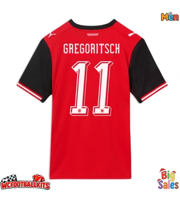 Austria Michael Gregoritsch #11 Replica Home Stadium Shirt World Cup 2026 Short Sleeve